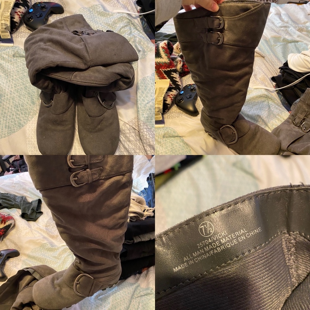 Maurices grey boots